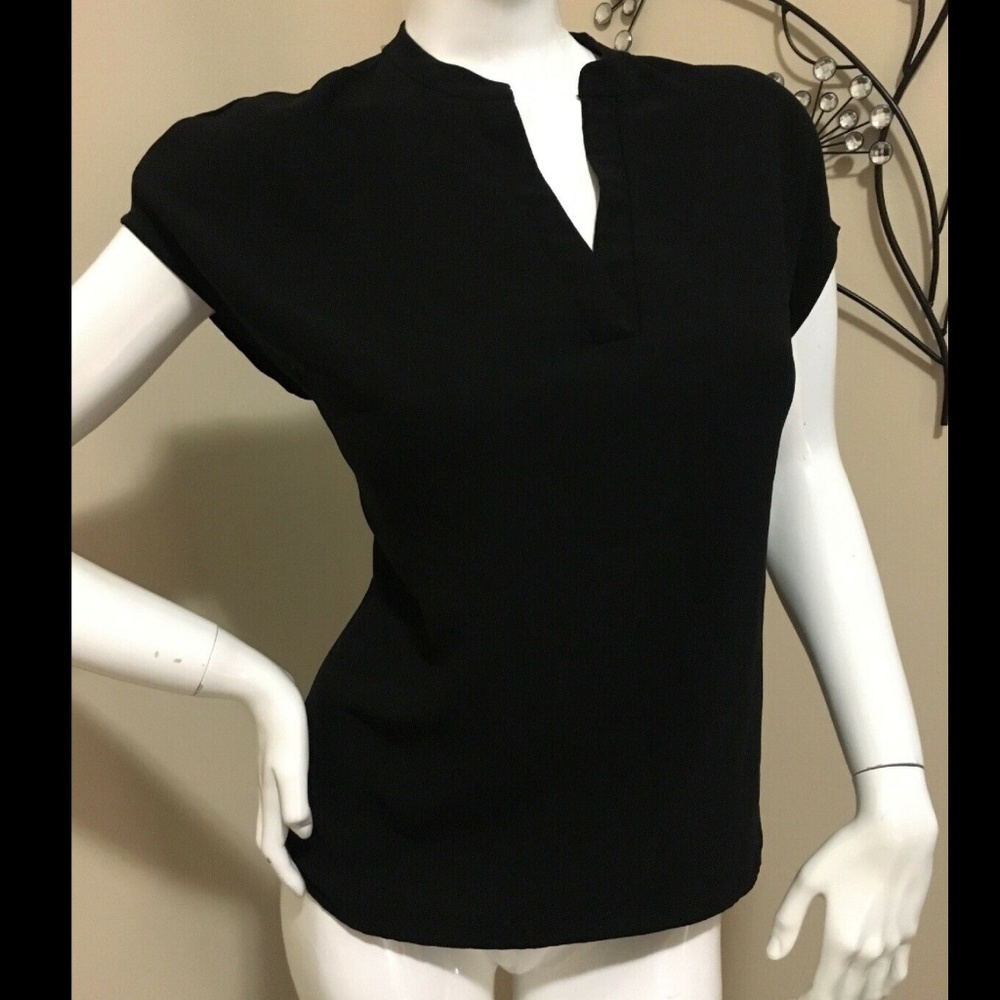 S0LD———-SELECTED FEMME BLACK BLOUSE EU 40 TOP - Picture 2 of 4